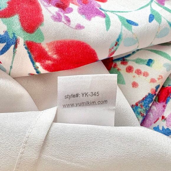 Yumi Kim Cleo Floral V-Neck Maxi‎ Dress | White/Multi Size XS - Picture 6 of 11